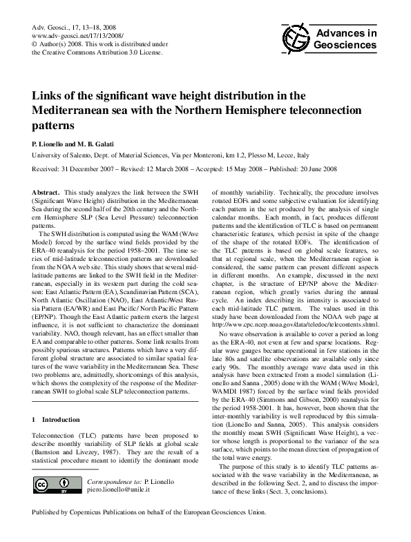 (PDF) Links of the significant wave height distribution in the ...