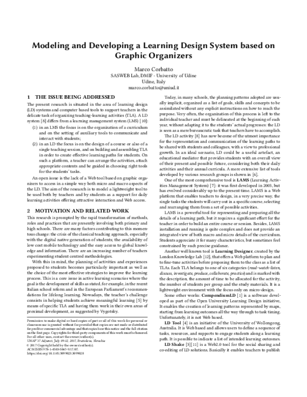 (PDF) Modeling and Developing a Learning Design System based on Graphic ...