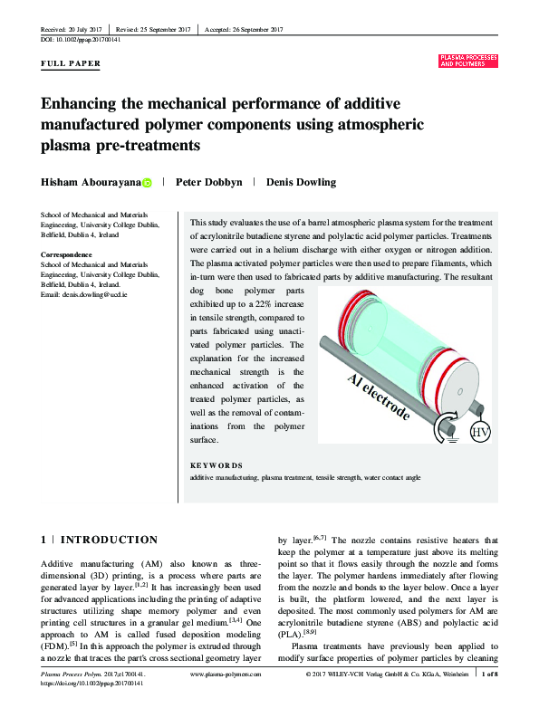 (PDF) Enhancing the mechanical performance of additive manufactured ...