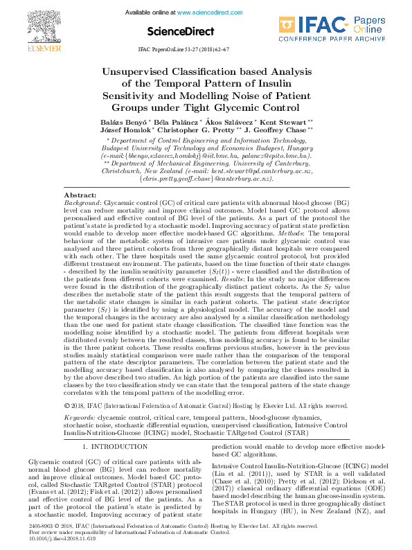 (PDF) Unsupervised Classification based Analysis of the Temporal ...