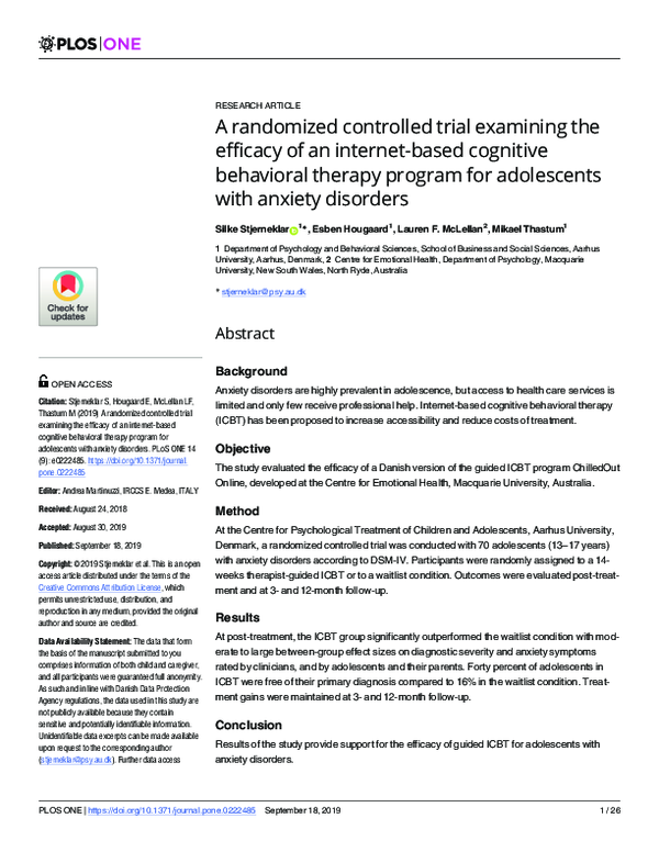 (PDF) A randomized controlled trial examining the efficacy of an ...