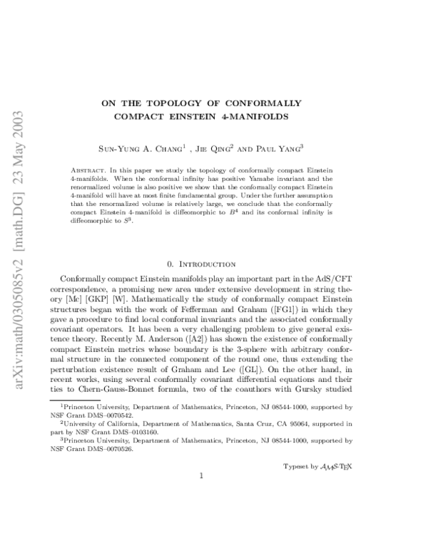 (PDF) On the topology of conformally compact Einstein 4-manifolds