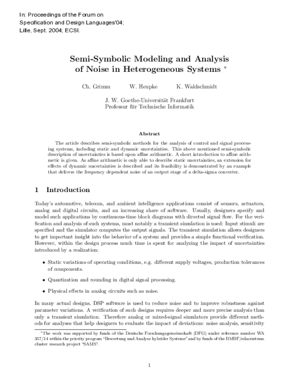 (PDF) Systemc and OCAPI-XL Based System-Level Design for Reconfigurable ...