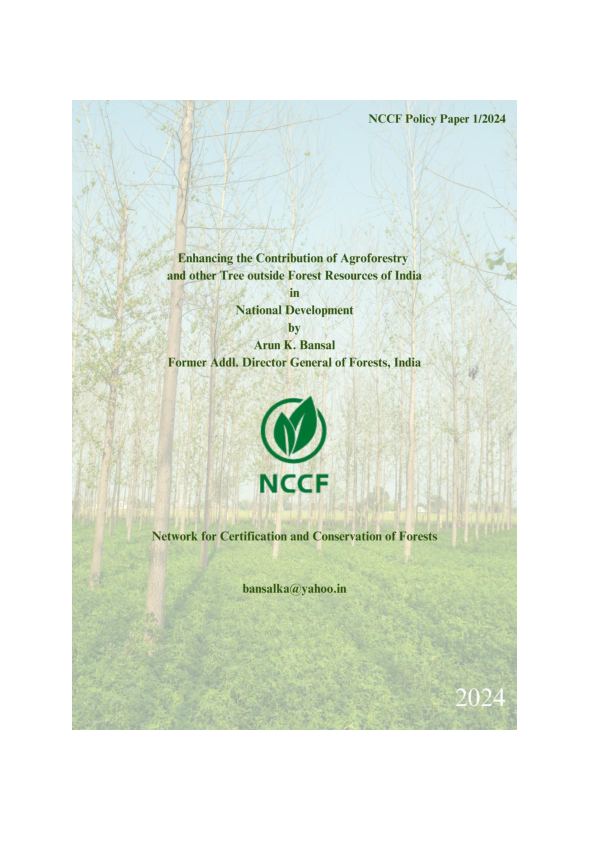 (PDF) Enhancing the Contribution of Agroforestry and other Tree outside ...