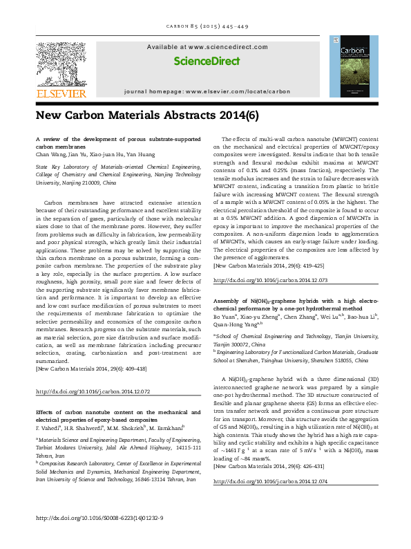 (PDF) Effects of carbon nanotube content on the mechanical and ...