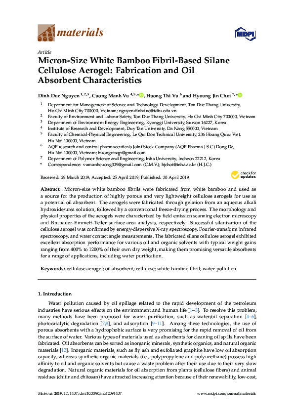 (PDF) Micron-Size White Bamboo Fibril-Based Silane Cellulose Aerogel ...