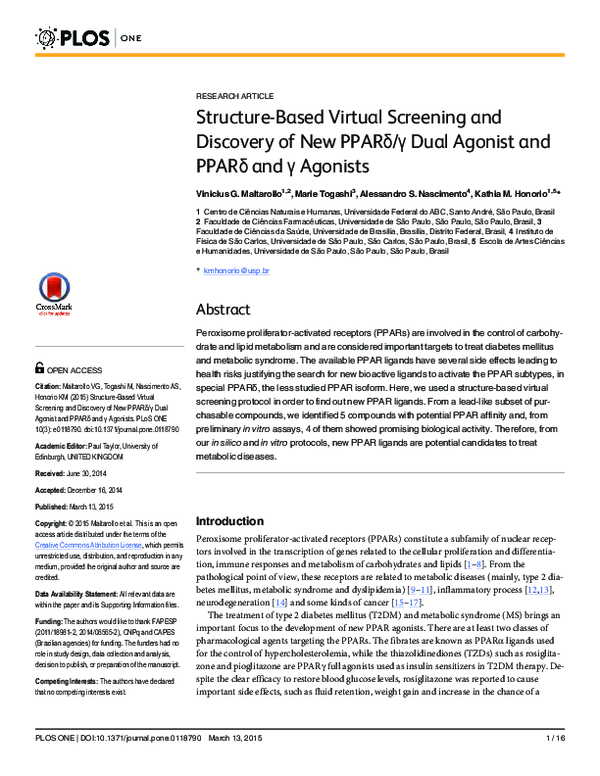 (PDF) Structure-Based Virtual Screening and Discovery of New Bi ...