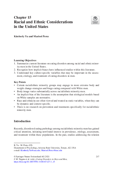 (PDF) Racial and Ethnic Considerations in the United States