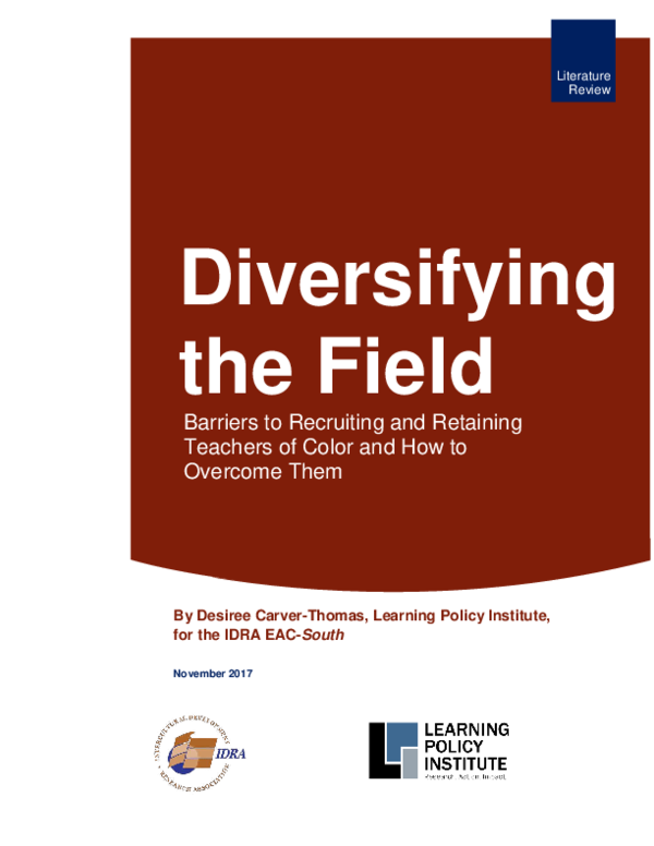 (PDF) Diversifying the Field: Barriers to Recruiting and Retaining ...