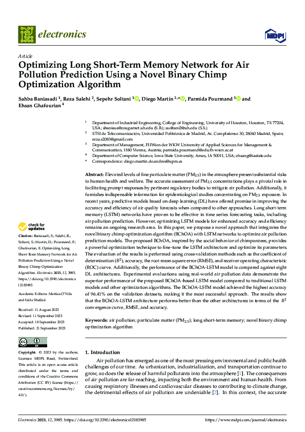 (PDF) Optimizing Long Short-Term Memory Network for Air Pollution ...