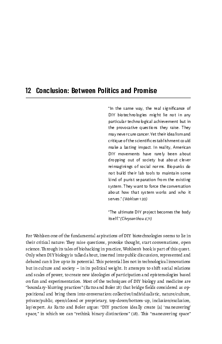 (PDF) 12 Conclusion: Between Politics and Promise