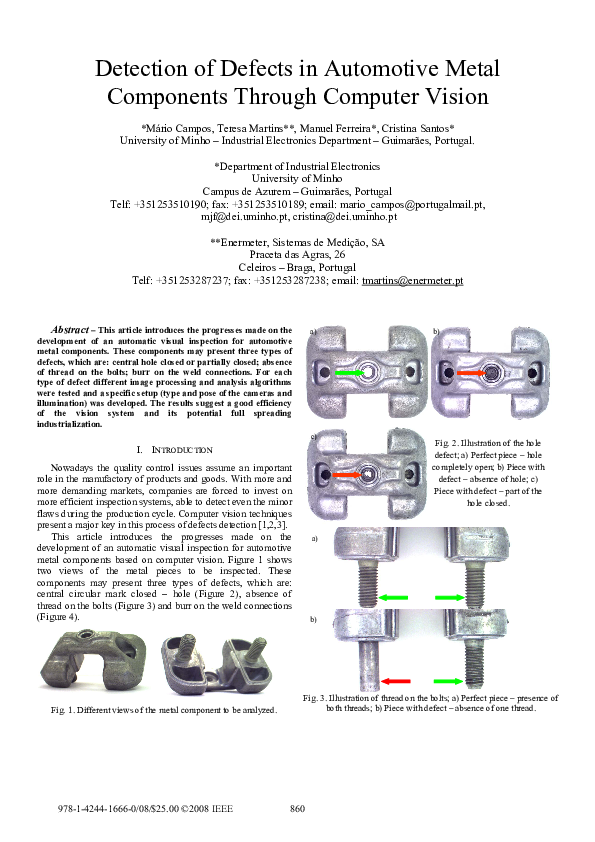 (PDF) Detection of defects in automotive metal components through ...
