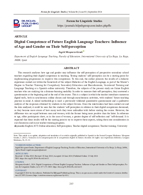 (PDF) Digital Competence of Future English Language Teachers: Influence ...