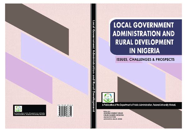 (PDF) LOCAL GOVERNMENT ADMINISTRATION AND RURAL DEVELOPMENT IN NIGERIA ...
