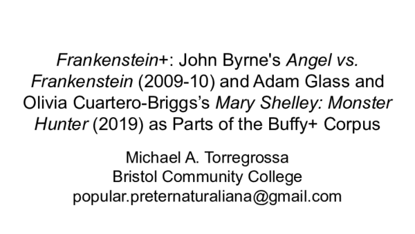 (PDF) 2024: "Frankenstein+: John Byrne's Angel vs. Frankenstein (2009 ...