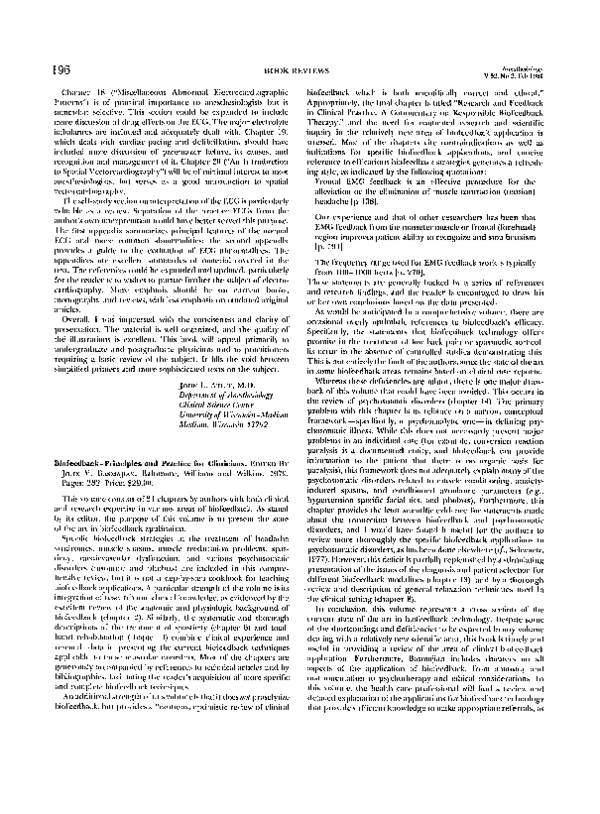 (PDF) Biofeedback—Principles and Practice for Clinicians