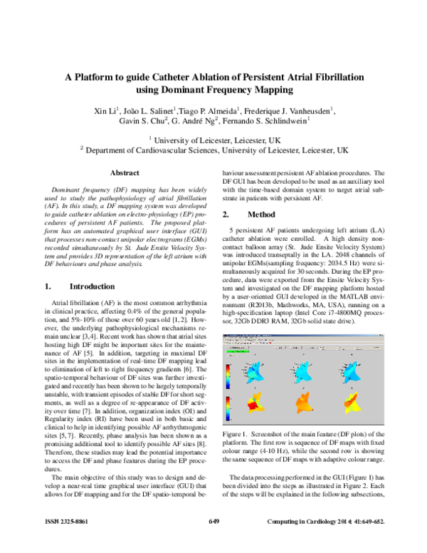 (PDF) A Platform to guide Catheter Ablation of Persistent Atrial ...