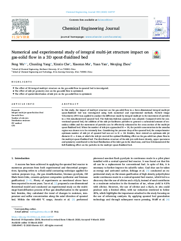 (PDF) Numerical and experimental study of integral multi-jet structure ...