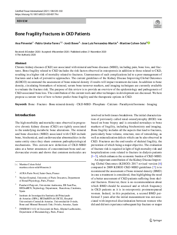 (PDF) Bone Fragility Fractures in CKD Patients