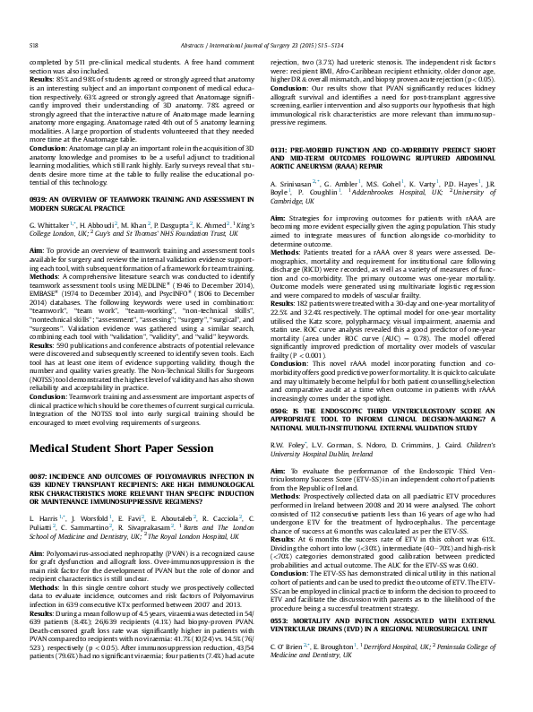 (PDF) Is the endoscopic third ventriculostomy score an appropriate tool ...