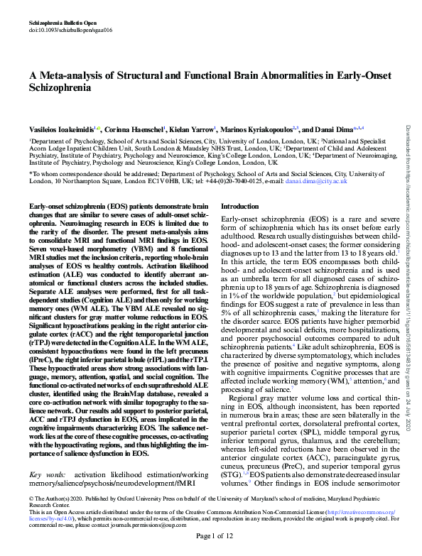 (PDF) A Meta-analysis of Structural and Functional Brain Abnormalities ...