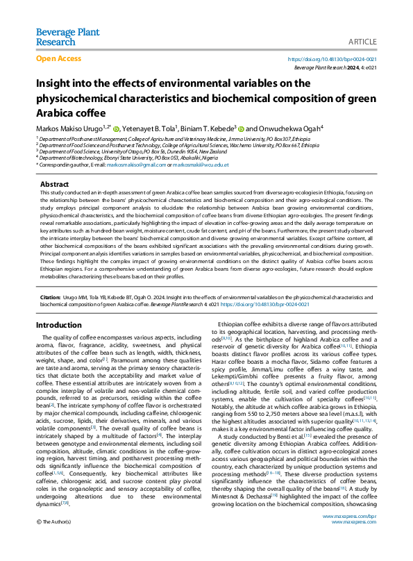 (PDF) Insight into the effects of environmental variables on the ...