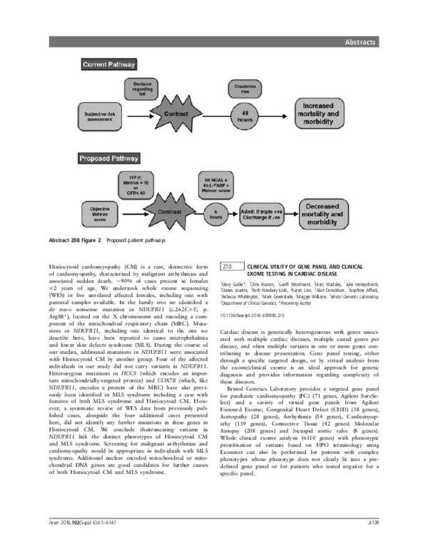(PDF) 210 Clinical Utility of Gene Panel and Clinical Exome Testing in ...