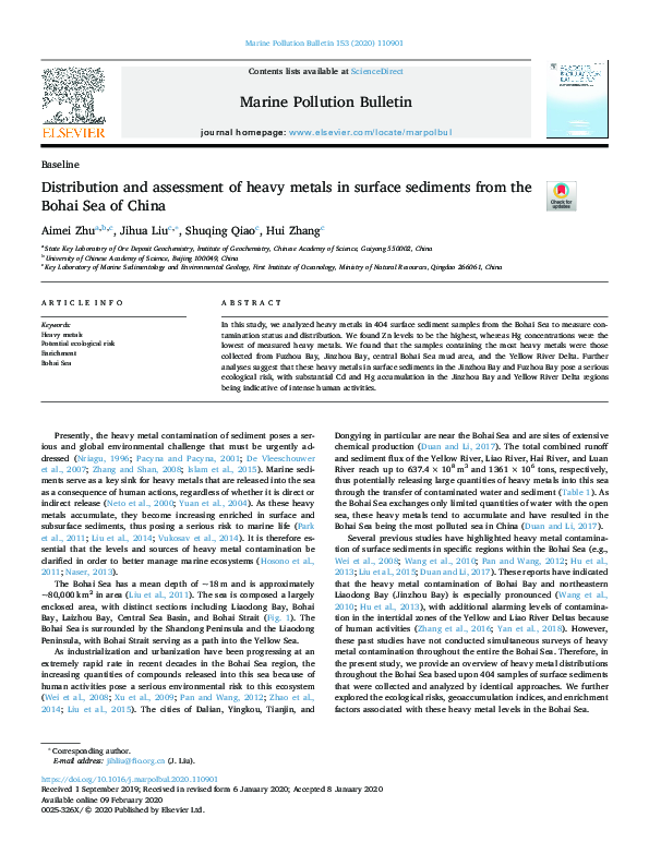(PDF) Distribution and assessment of heavy metals in the tropical lake ...