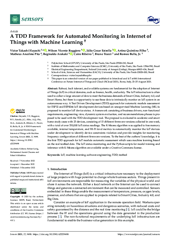 (PDF) A TDD Framework for Automated Monitoring in Internet of Things ...