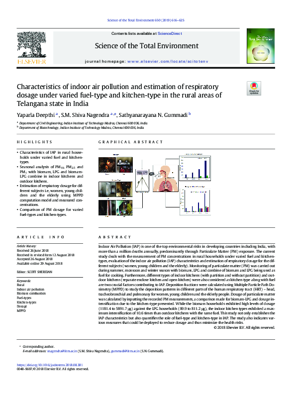 (PDF) Characteristics of indoor air pollution and estimation of ...