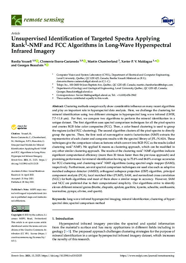 (PDF) Unsupervised Identification of Targeted Spectra Applying Rank1 ...