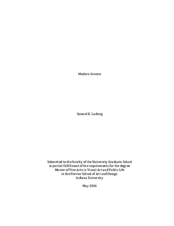 (PDF) Modern Groove