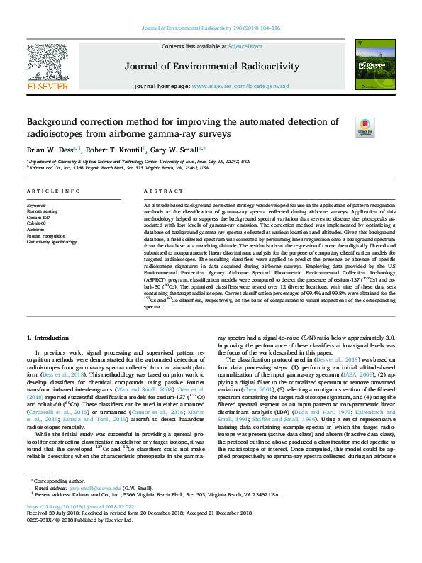 (PDF) Background correction method for improving the automated ...