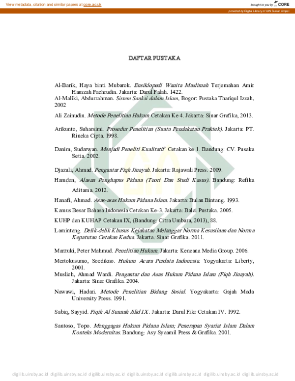 (PDF) Analisis hukum pidana Islam terhadap hukuman bagi pelaku tindak ...