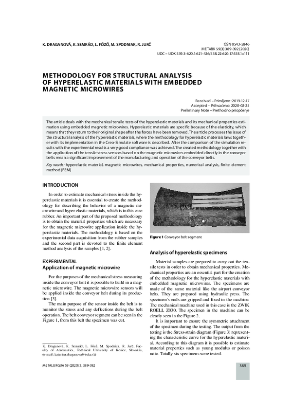 (PDF) Methodology for Structural Analysis of Hyperelastic Materials ...
