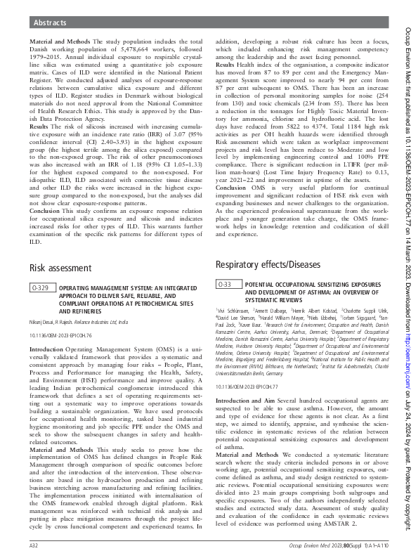 (PDF) O-33 Potential occupational sensitizing exposures and development ...