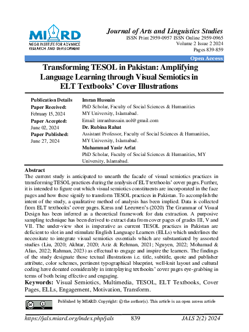 (PDF) Transforming TESOL in Pakistan: Amplifying Language Learning ...