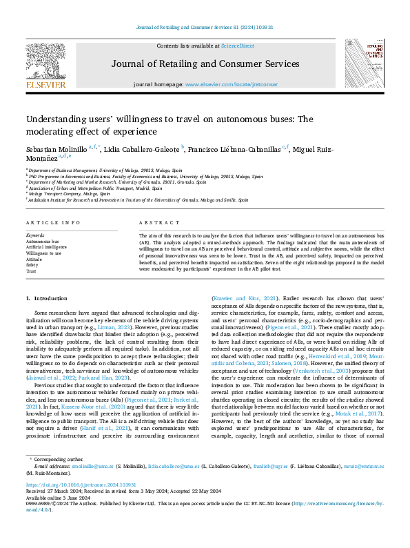 (PDF) Journal of Retailing and Consumer Services