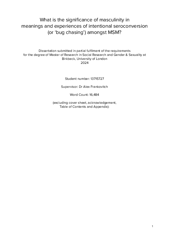 (PDF) What is the significance of masculinity in meanings and ...