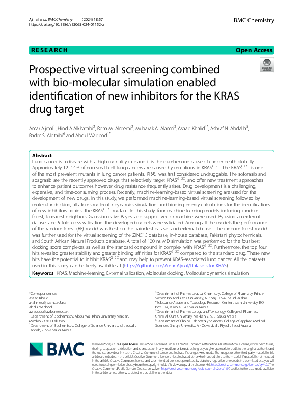 (PDF) Prospective virtual screening combined with bio-molecular ...