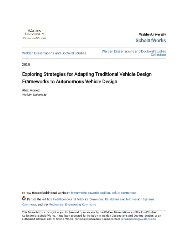 (PDF) Exploring Strategies for Adapting Traditional Vehicle Design ...