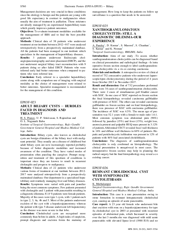 (PDF) Adult biliary cysts – hurdles faced in diagnosis and treatment