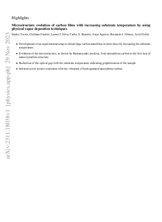 (PDF) Microstructure evolution of carbon films with increasing ...