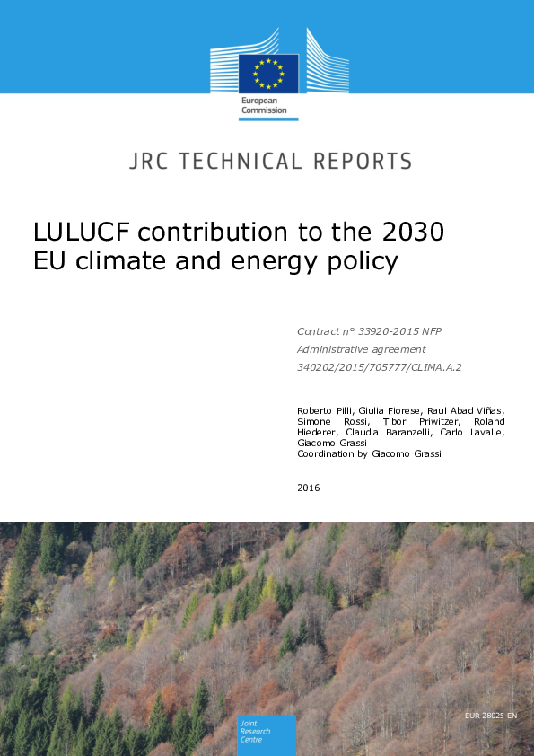 (PDF) LULUCF contribution to the 2030 EU climate and energy policy