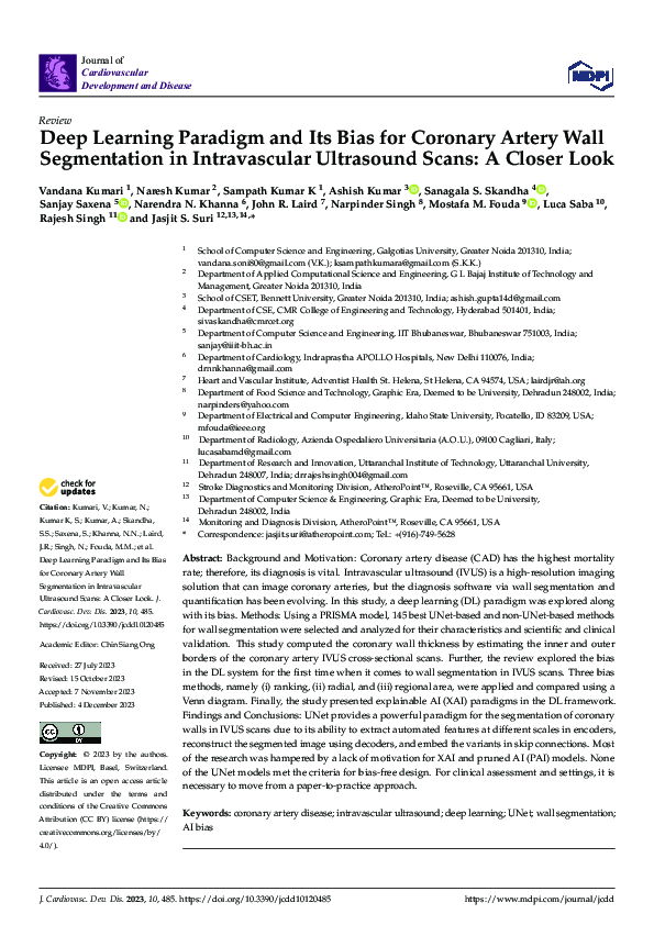 (PDF) Deep Learning Paradigm and Its Bias for Coronary Artery Wall ...