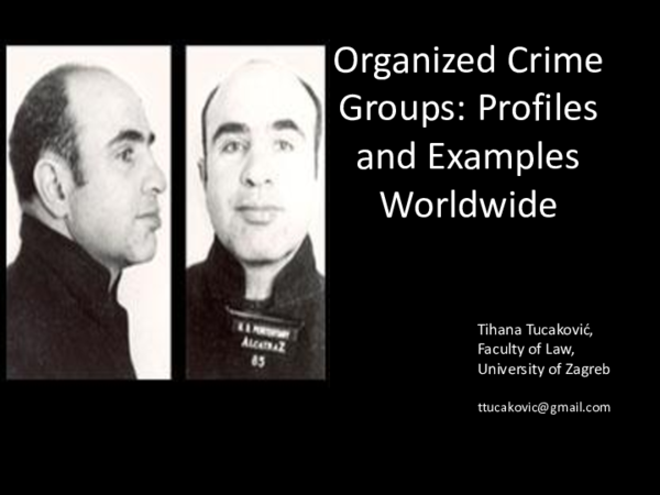 (PDF) Organized Crime Groups: Profiles and Examples Worldwide