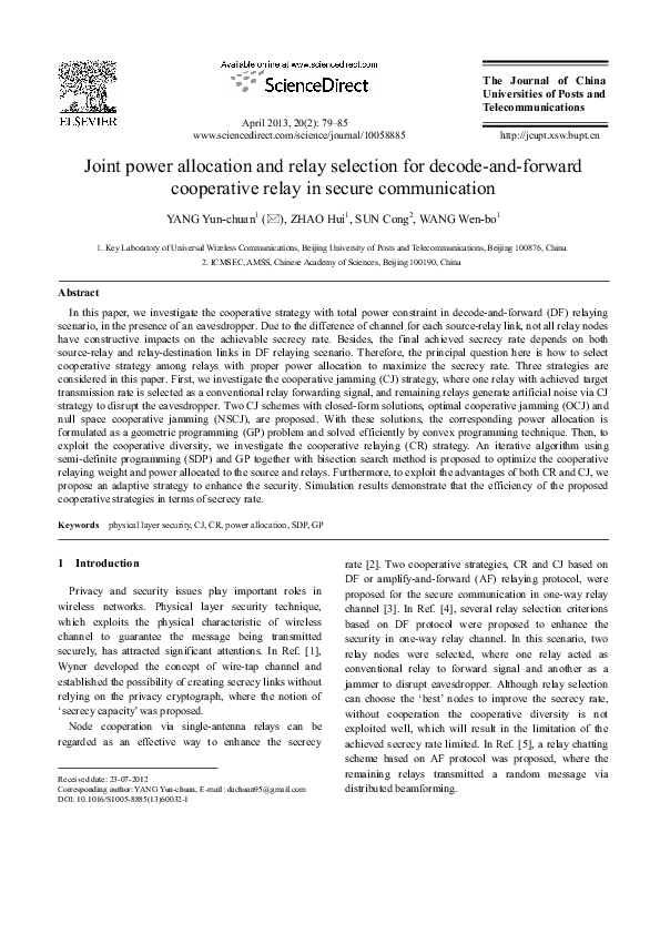 (PDF) Joint power allocation and relay selection for relay assisted D2D ...