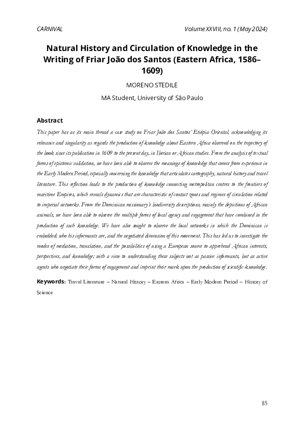 (PDF) Natural History and Circulation of Knowledge in the Writing of ...