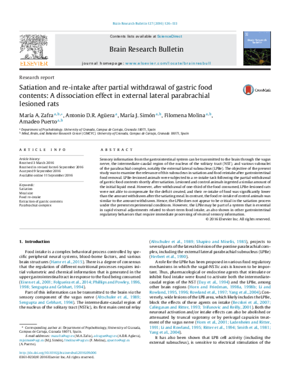 (PDF) Satiation and re-intake after partial withdrawal of gastric food ...