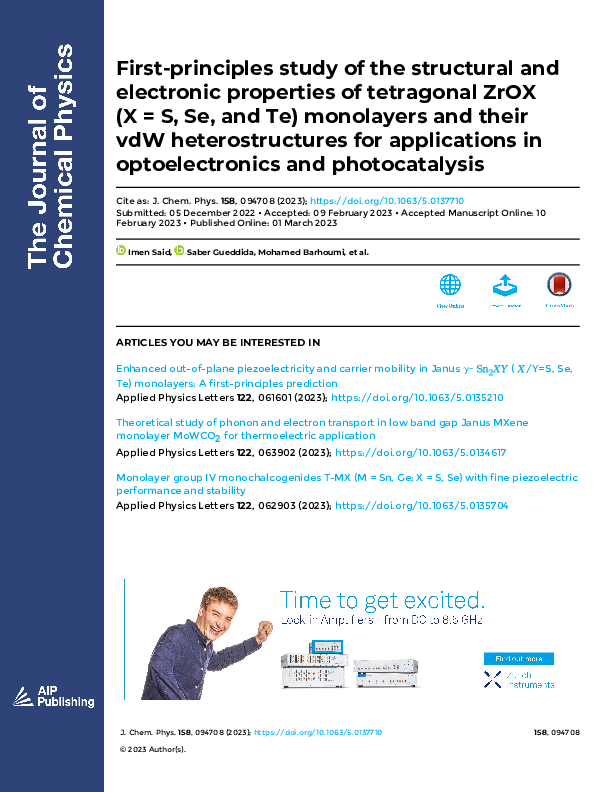(PDF) First-principles study of the structural and electronic ...